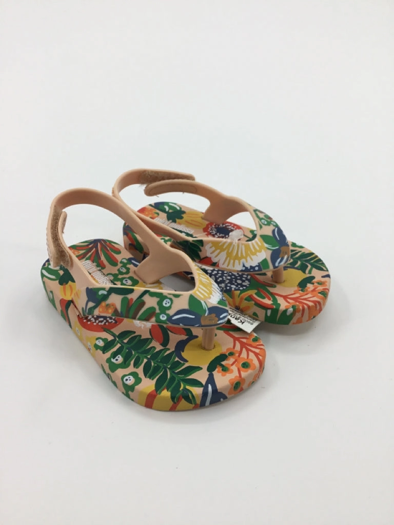 Mini Melissa Child Size 5 Toddler Multi-Color Sandals/Flip Flops Flip Flops For Short Men