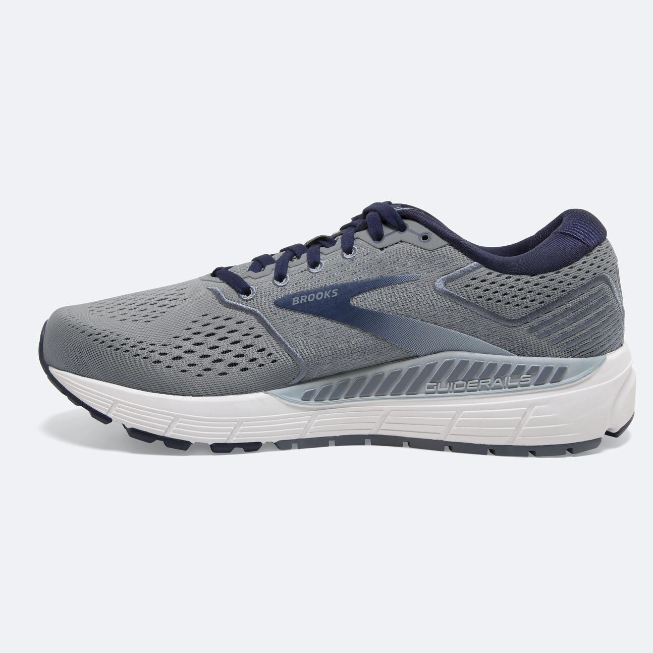 Brooks Mens Beast 20 Wide- Blue/Grey/Peacoat (1103272E491) Best Recovery Running Shoes