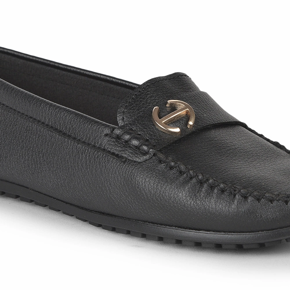 Handmade Penny Loafers Healers Casual Black Loafers For Women GI-SD-301 By Liberty