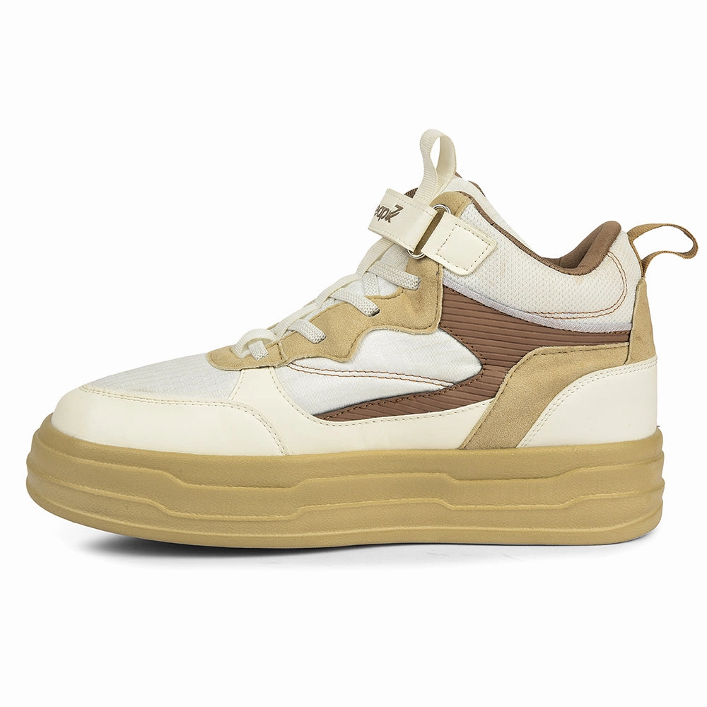 Sneakers Sales Leap7x Beige Sporty Casual Lacing Sneakers For Women STYLO-10 By Liberty