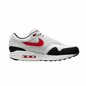 Nike Air Max 1 Chili 2.0 White Pure Platinum Black University Red Asics Shoes Gel Quantum