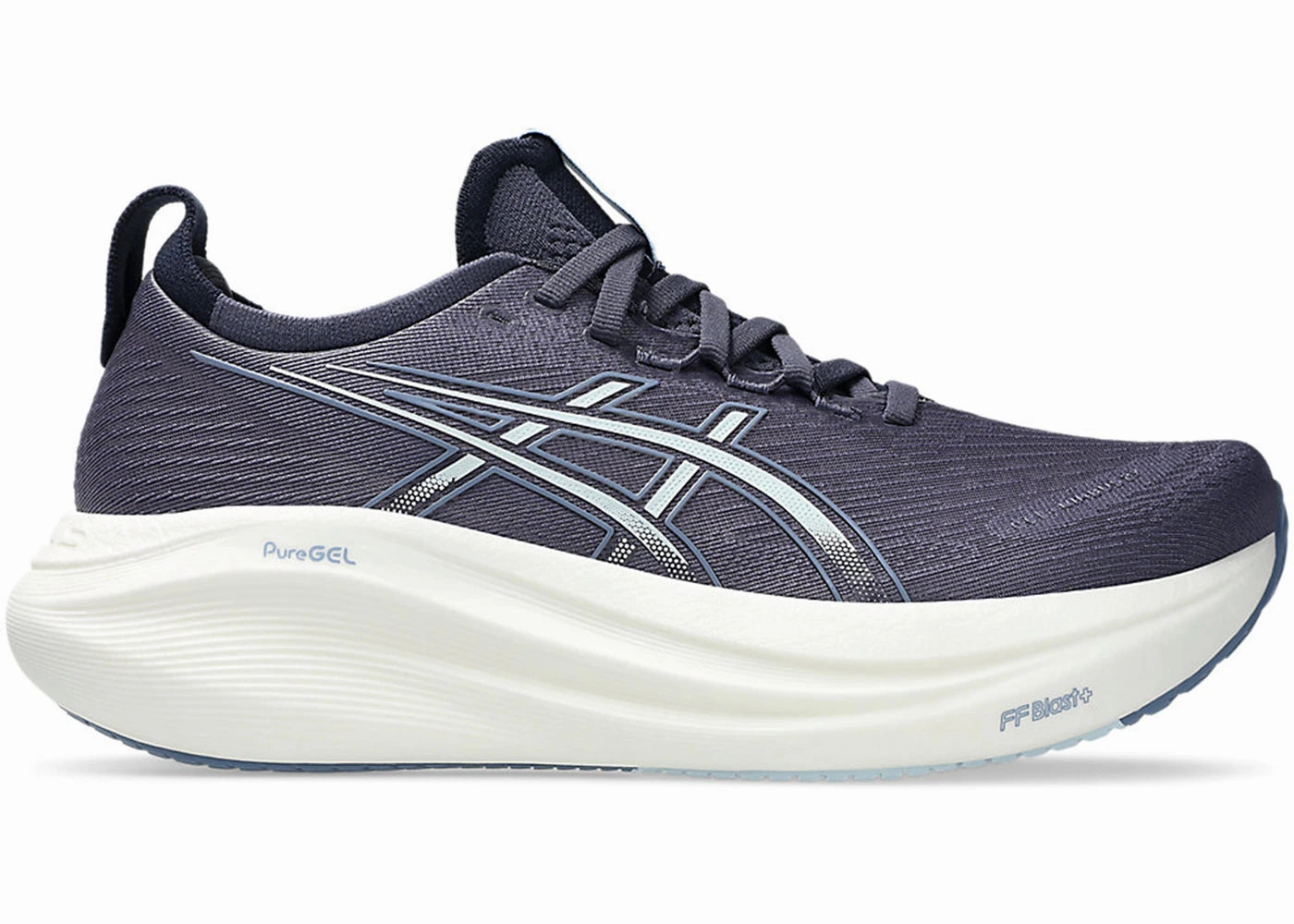 Asics Stability Trail Shoes ASICS Gel-Nimbus 27 Indigo Fog Cool Grey (Women's)