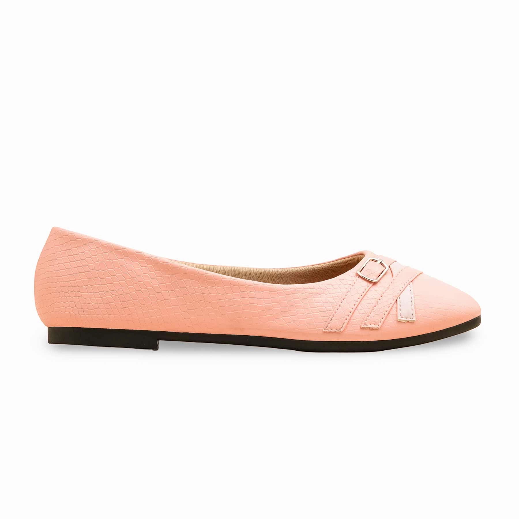 Silver Flat Shoes Pink Pumps For Ladies WN1364