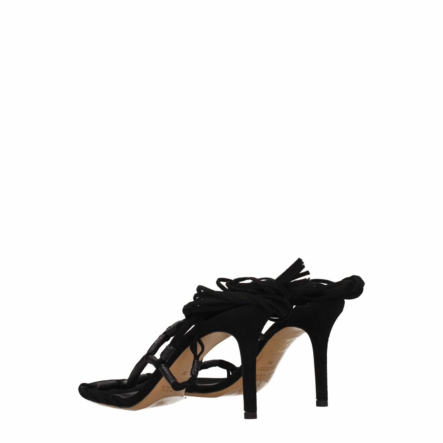 Closed Toe Leather Sandals Isabel Marant Black Leather Stiletto Heel Sandals
