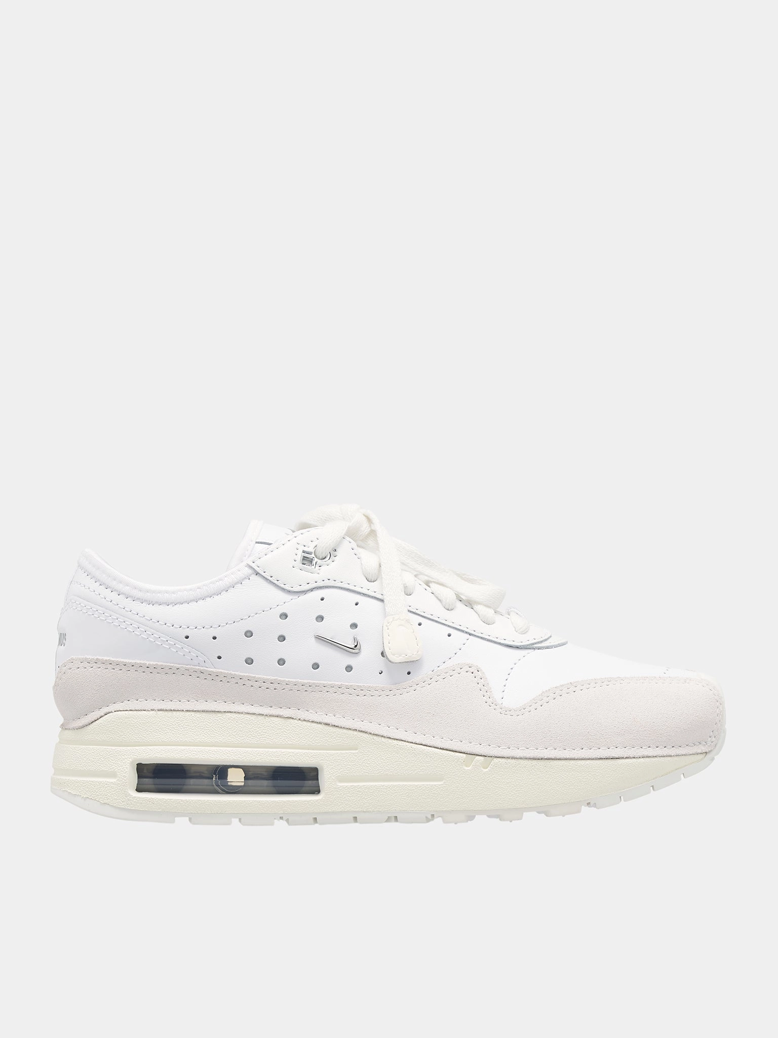 Jacquemus Air Max 1 86 Sneakers (HM6690-100-WHITE-SILVER-SAIL) Asics Zip Up Shoes