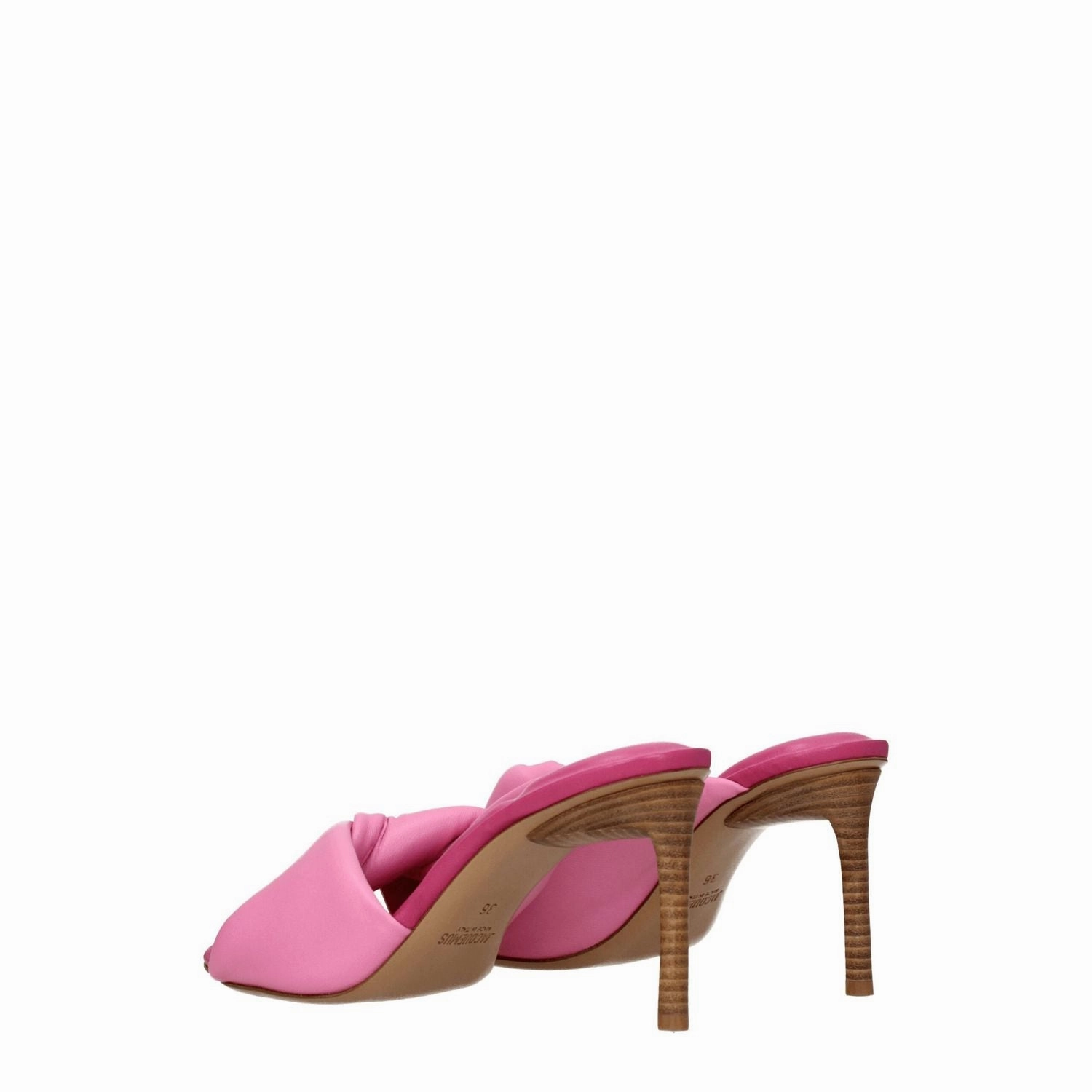 Sandals Honeymoon Specials Jacquemus Pink Leather Stiletto Heel Sandals