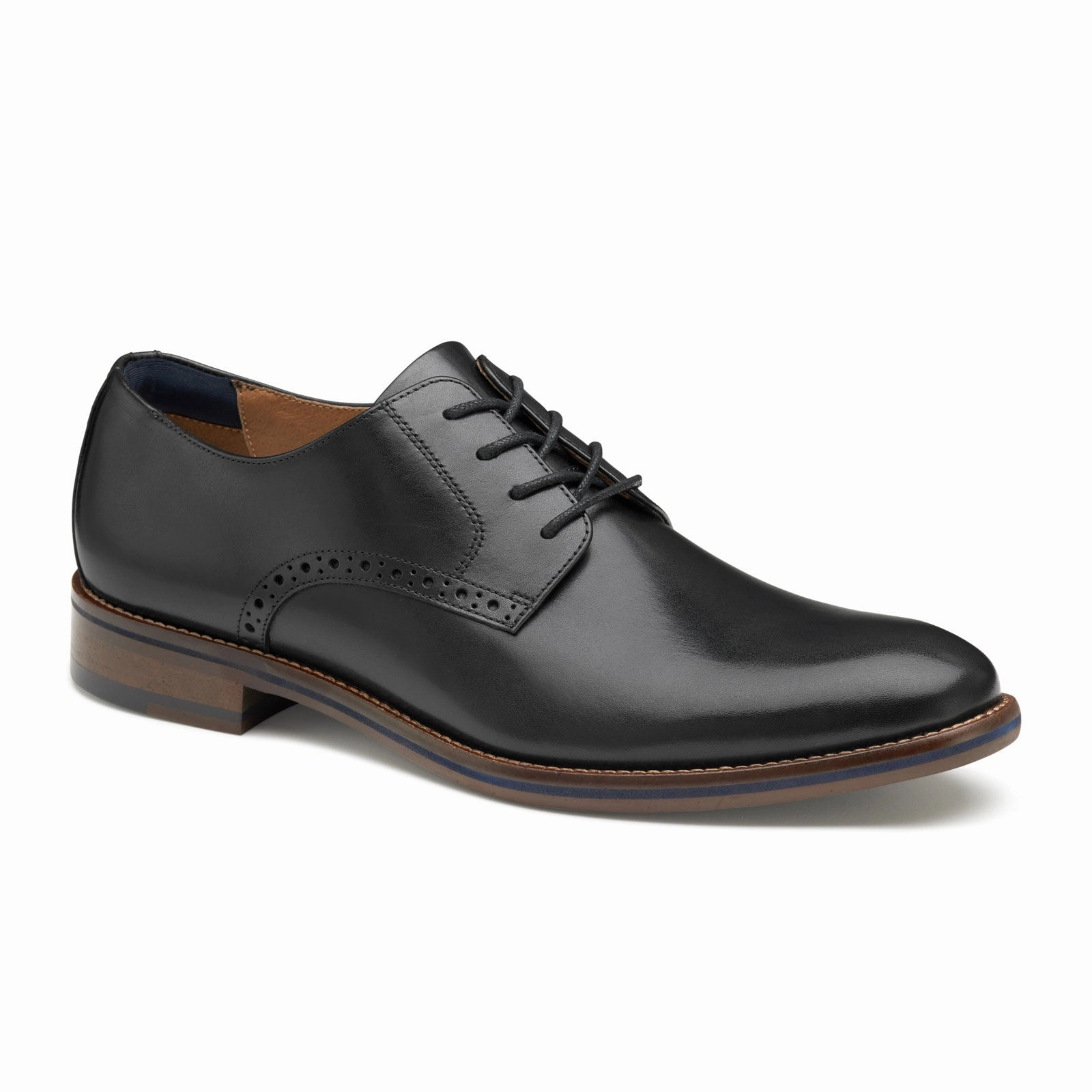 Johnston & Murphy Conard 2.0 Plain Toe Oxford (Men) - Black Full Grain Wendy Funk Mono Slip-on Casual Shoes