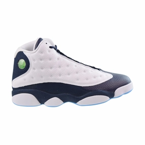 Casual Zip Shoes Jordan 13 Retro Starfish Men's Shoes Obsidian-Powder Blue-White