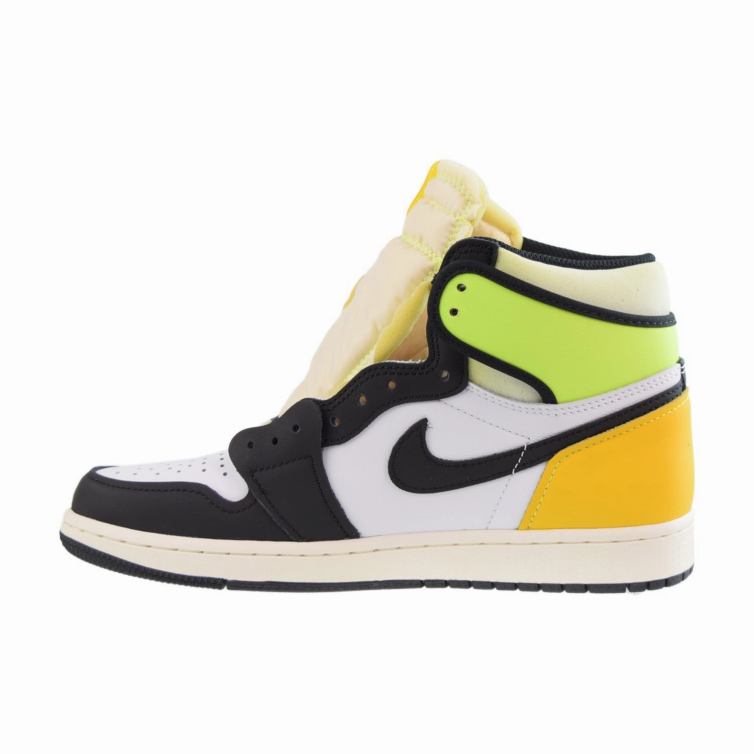 Shoes Canvas Casual Jordan 1 Retro High Men's Shoes White-Black Volt-University Gold