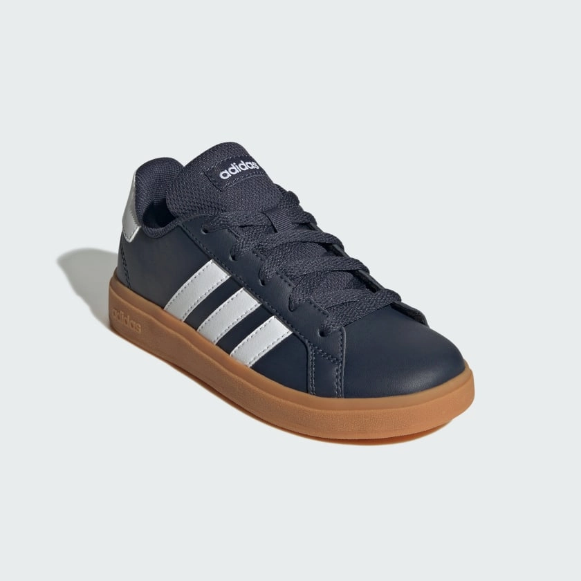 Kids' adidas Grand Court Lifestyle Tennis Lace-Up Shoes