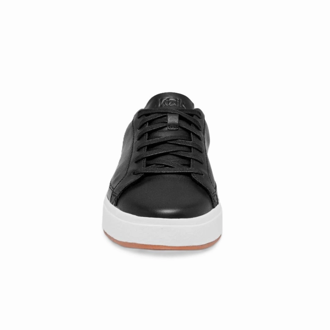 Track And Field Sneakers Kizik Vegas Black / White Hands-Free Leather Unisex Sneakers