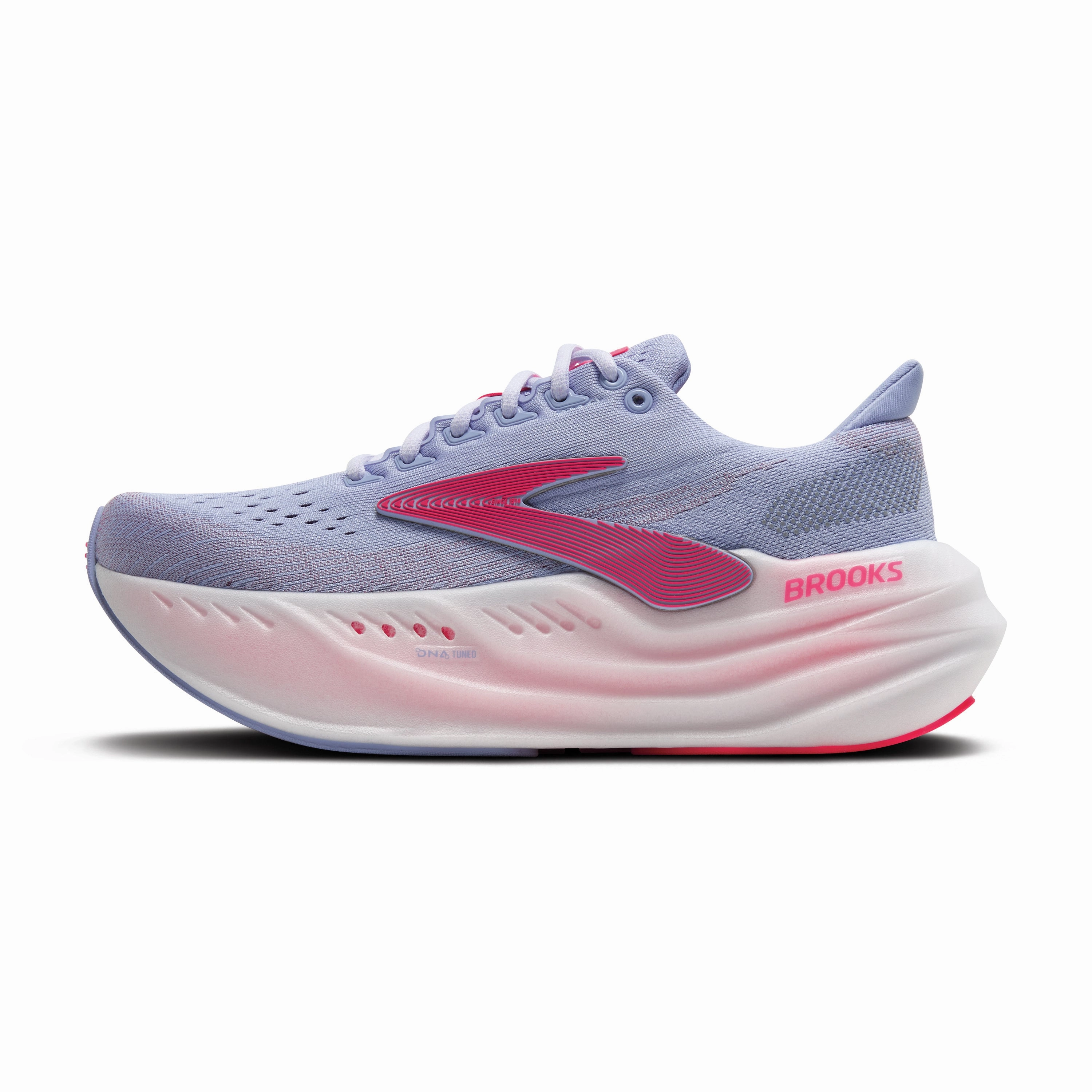Running Shoes For Big Guys Brooks Glycerin Max Women's- Blue Heron/diva Pink/white