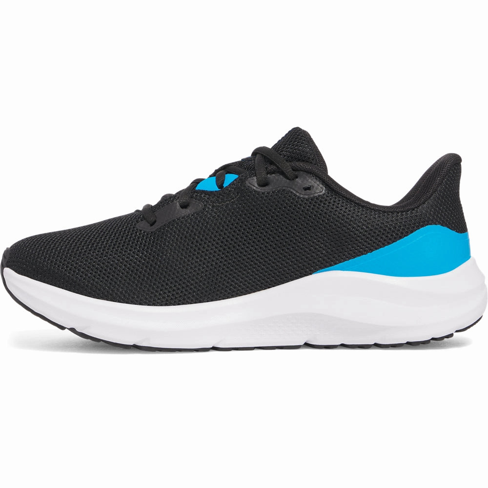 'Under Armour' Men's Pursuit 4 Running - Black / Electric Blue Running Shoe For Pronation