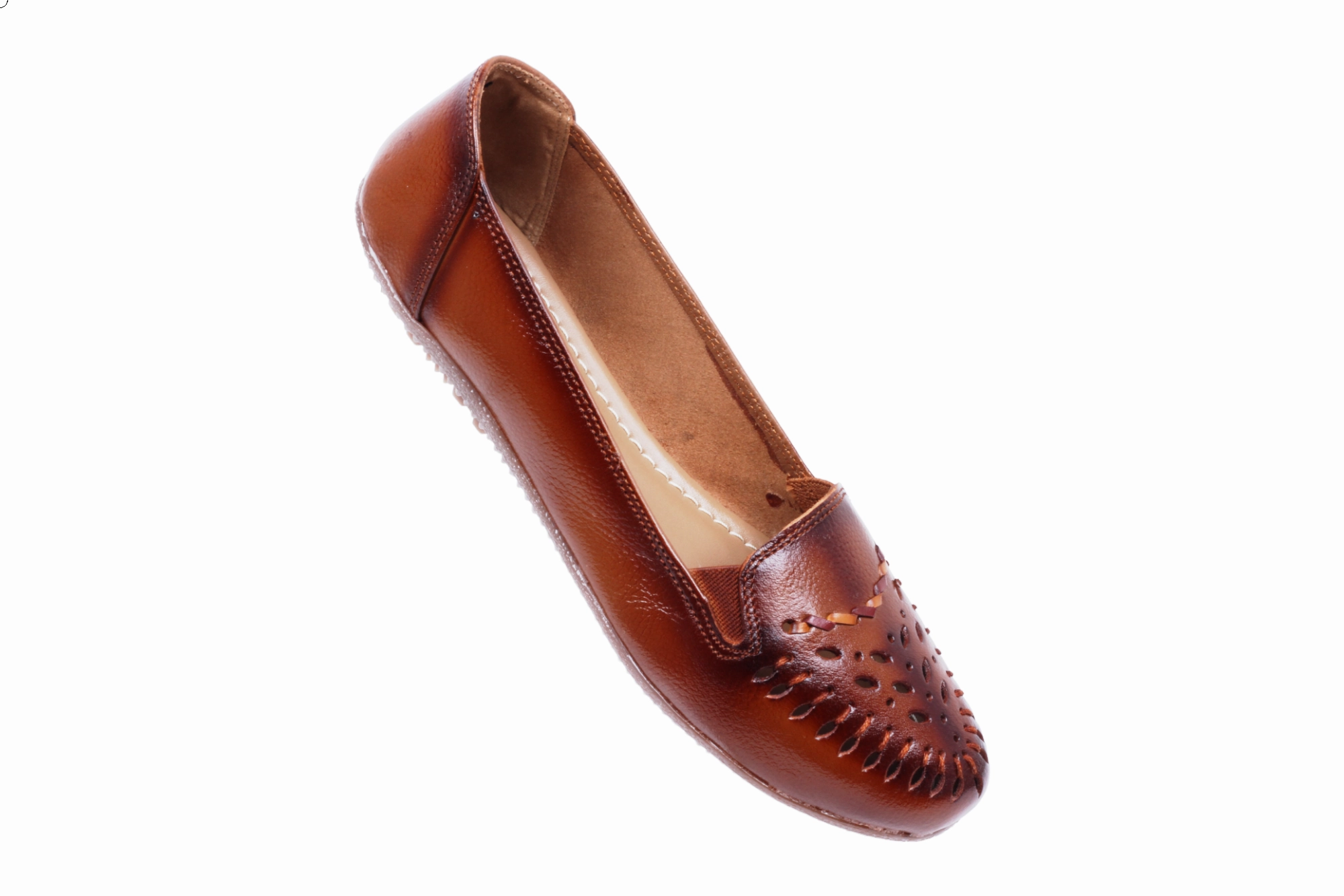 Best Shoes Walking Flat Feet LADIES FLAT LEATHER BELLY 996113