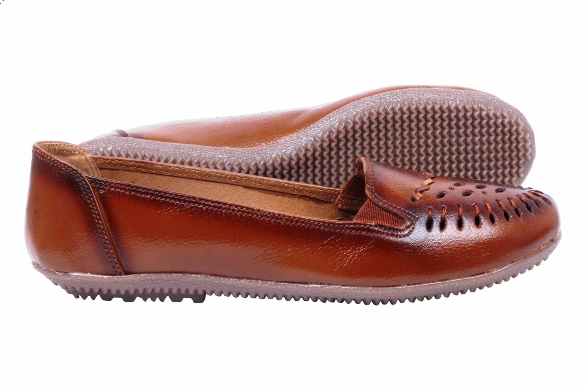 Workout Flat Shoes LADIES FLAT LEATHER BELLY 996113