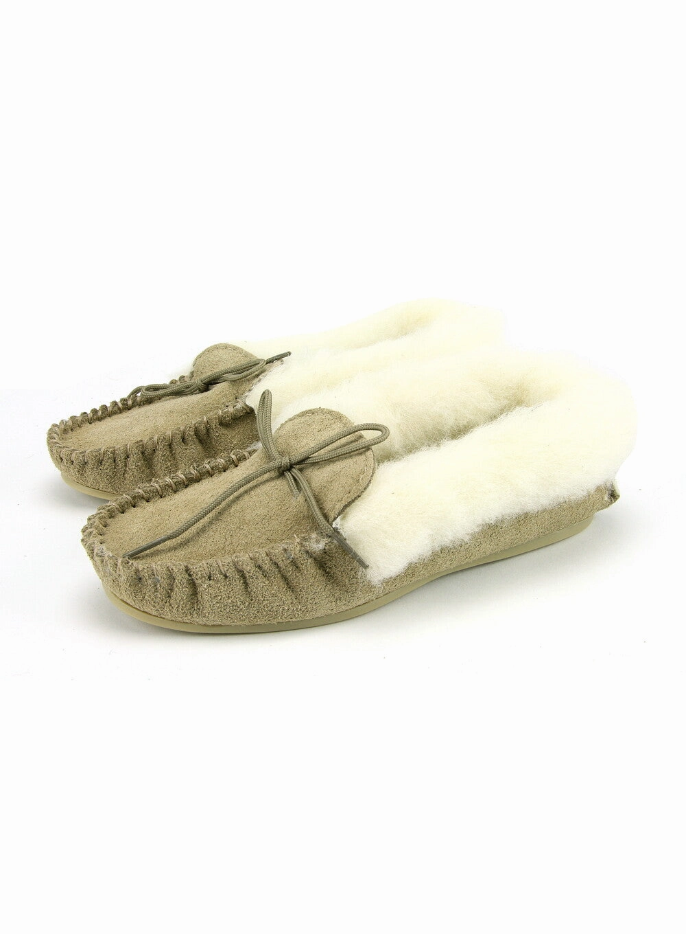 Cartoon Slippers Lambswool Lined Collared Moccasins with Sole