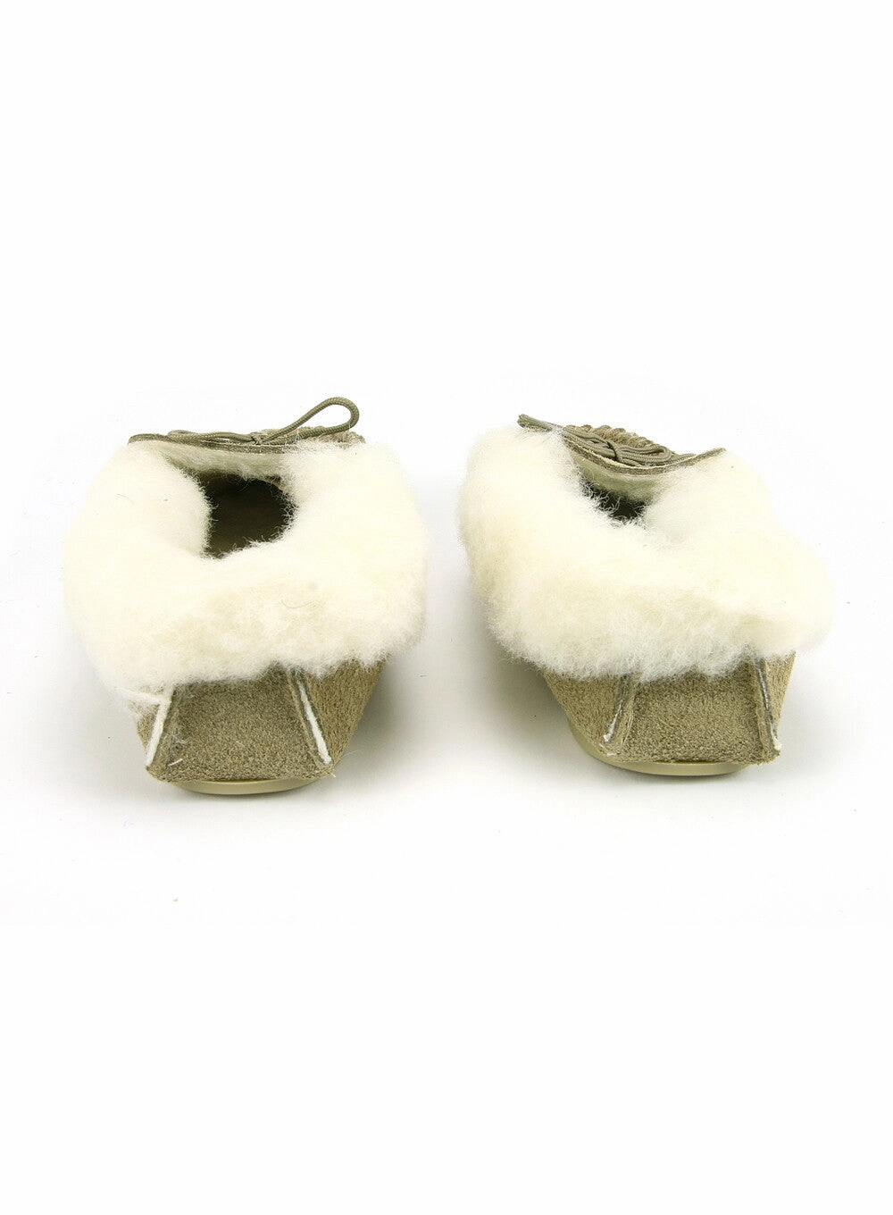 3d Printed Slippers Lambswool Lined Collared Moccasins with Sole