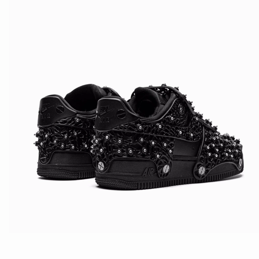 Womens Nike Air Force 1 Low Swarovski Retroreflective Crystals Black Novak Asics Tennis Shoes