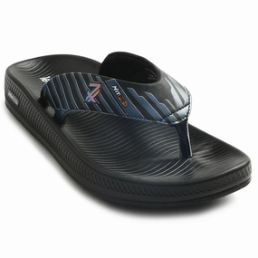 House Shoes Vs Slippers Leap7x Black Casual Flip Flop For Men NITWALK-1 By Liberty