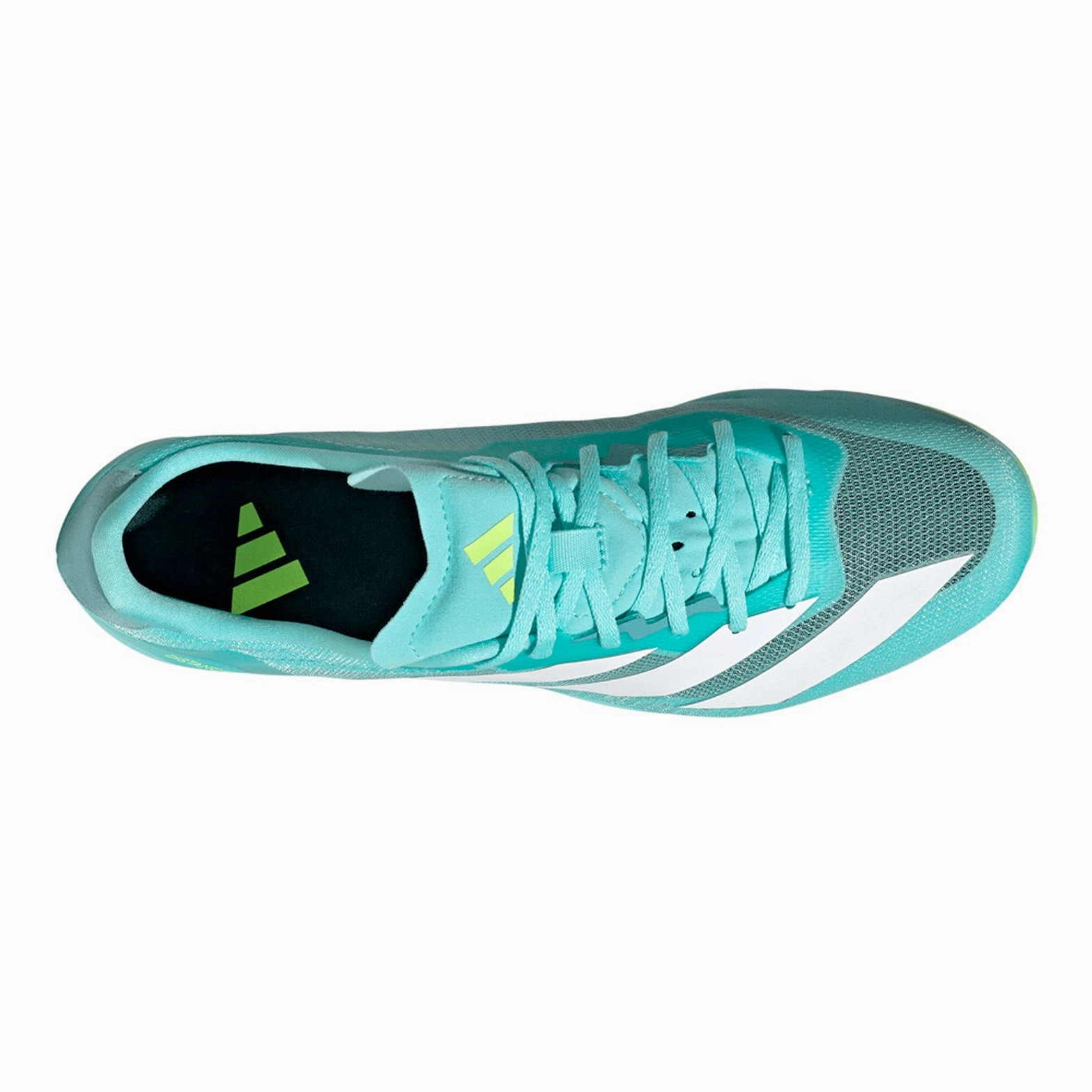 Distancestar Running Spikes Flash Aqua / Cloud White / Lucid Lemon Adidas Liberty Shoes