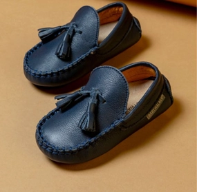 Leather Loafer Square Toe Penny Loafers