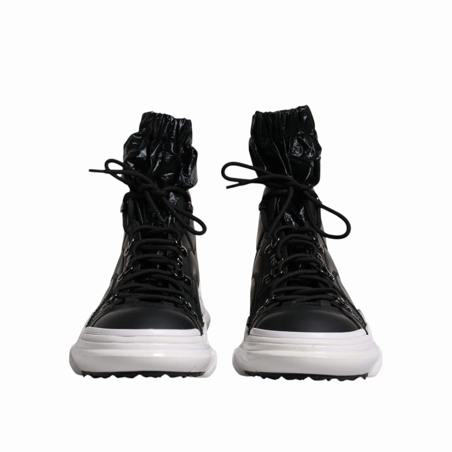 Dolce & Gabbana Black Nylon Galileo High Top Sneakers Shoes Best Sneakers For Bad Knees