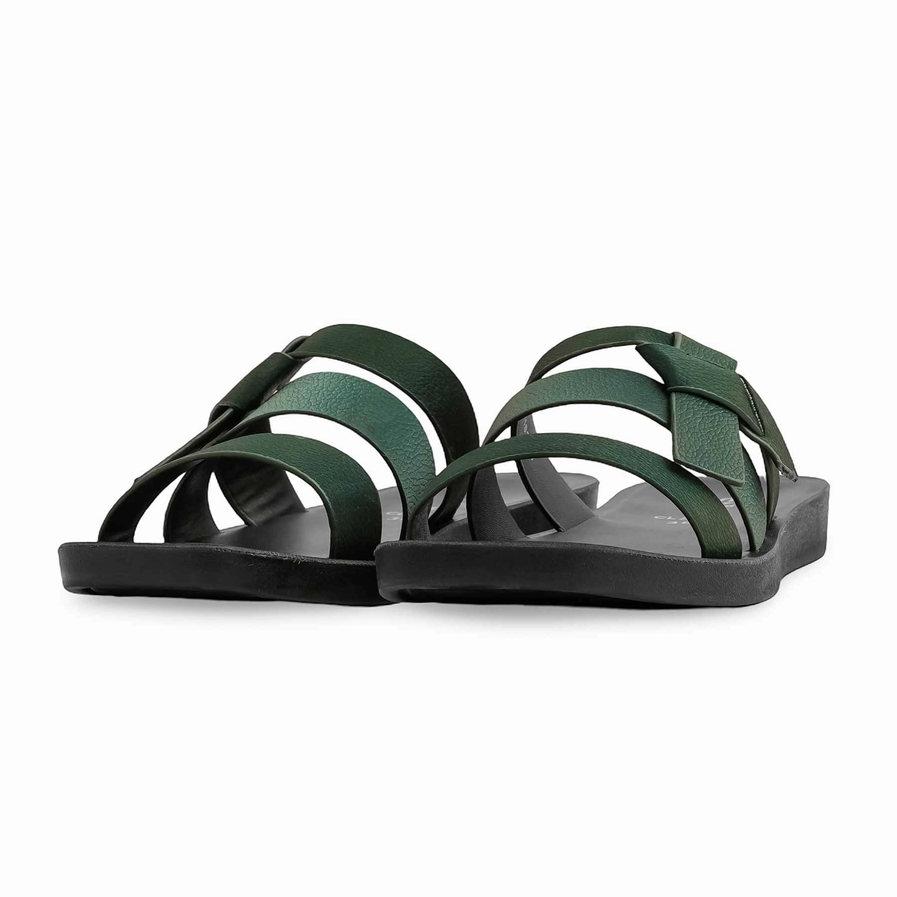 Zipper Casual Shoes Green Casual Softy CL5483