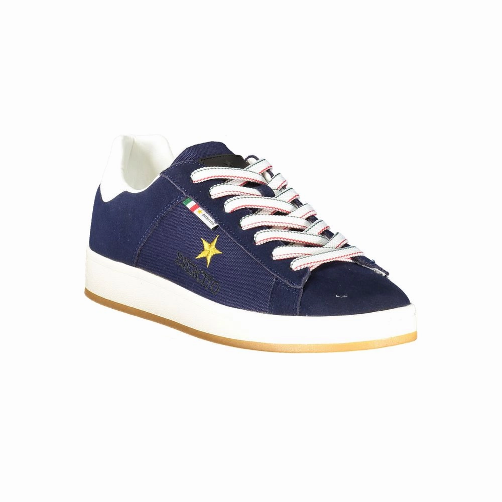 Made Sneakers Esercito 1659 Blue Leather Men Sneaker
