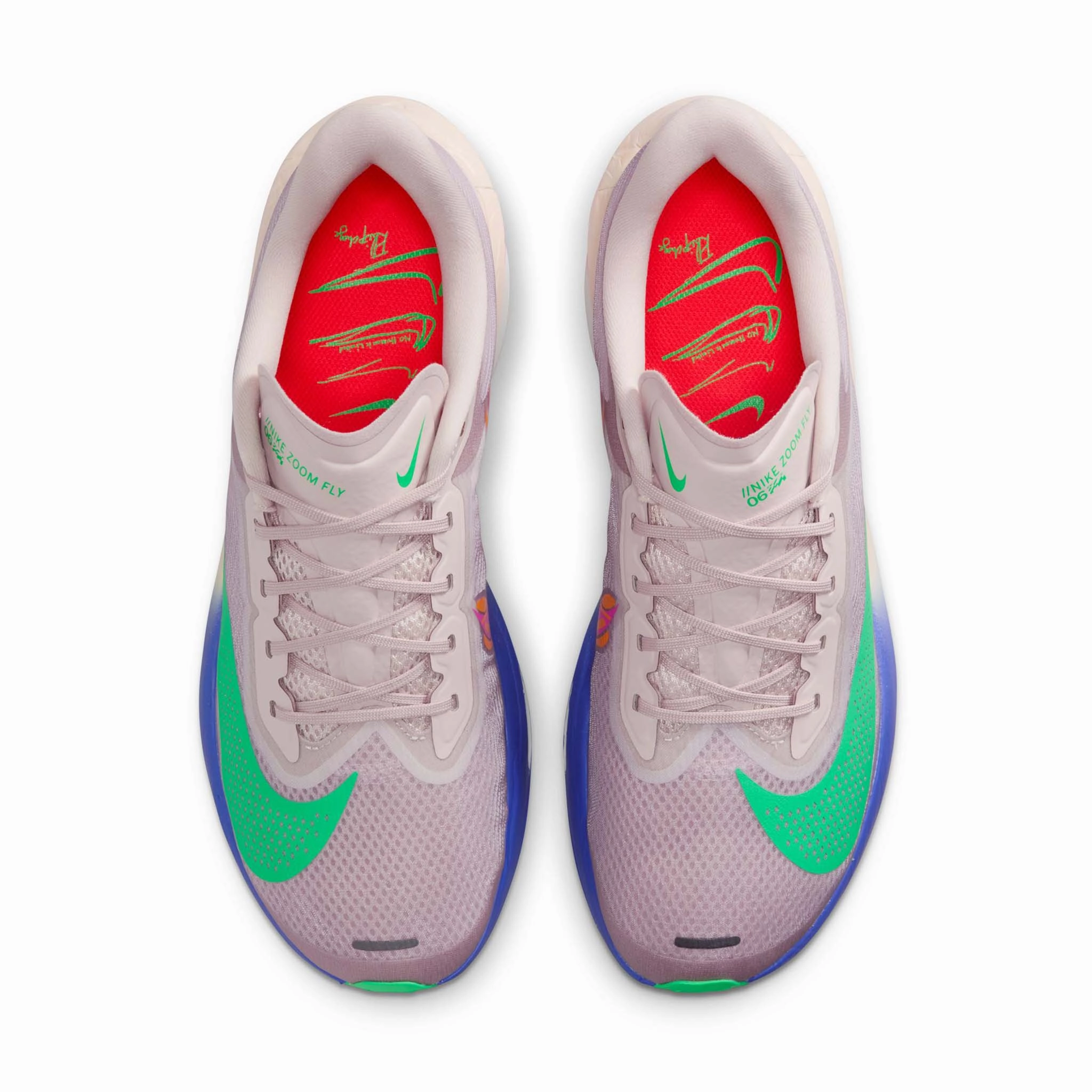 Asics Distance Shoes Nike | Men's Zoom Fly 6 "Eliud Kipchoge" Road Running Shoes - Silt Red/Green Shock-Persian Violet