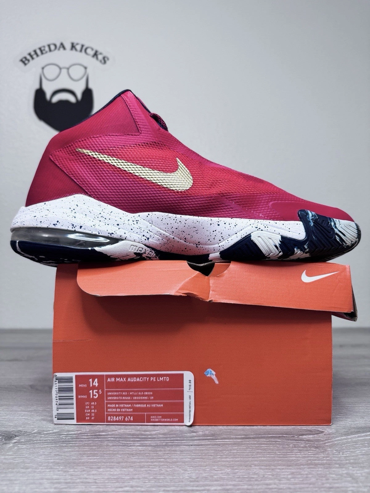 Asics Dynablast 4 Running Shoe Size 14 - Nike Air Max Audacity PE All-Star Red Anthony Davis 828497-674 Mens