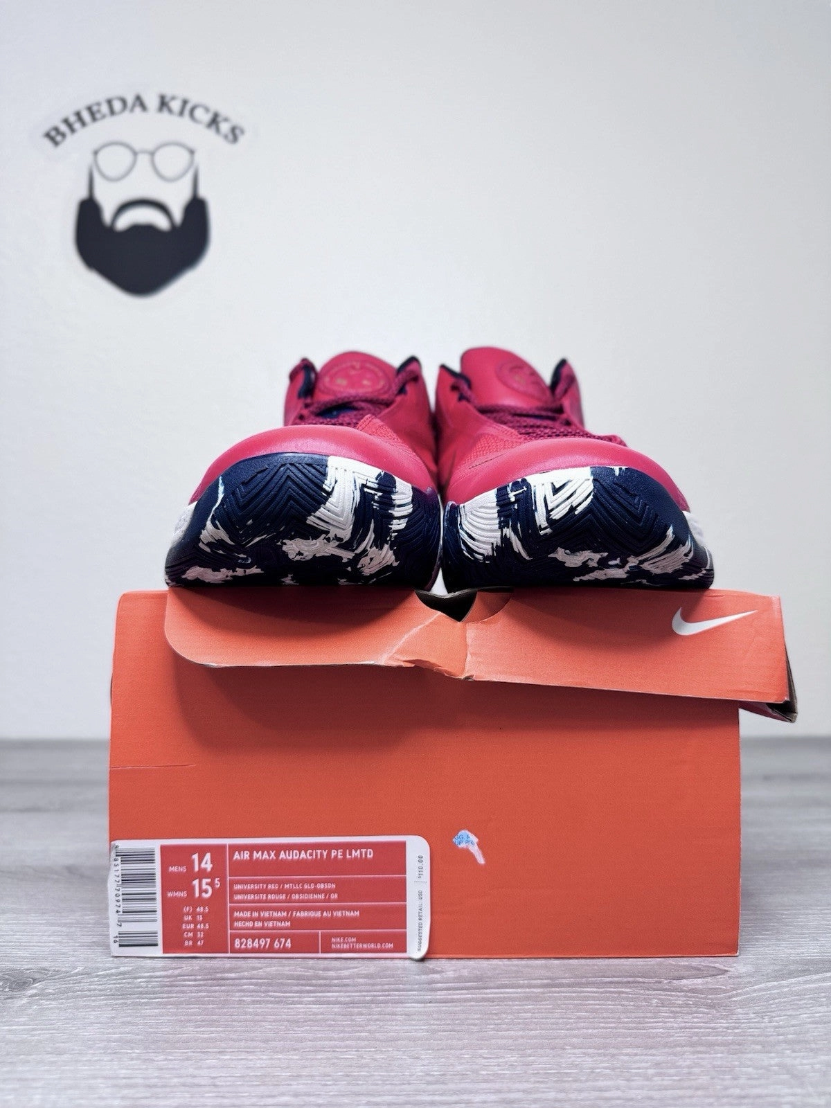 Size 14 - Nike Air Max Audacity PE All-Star Red Anthony Davis 828497-674 Mens Asics Gel Sonoma 7 Trail Running Shoes