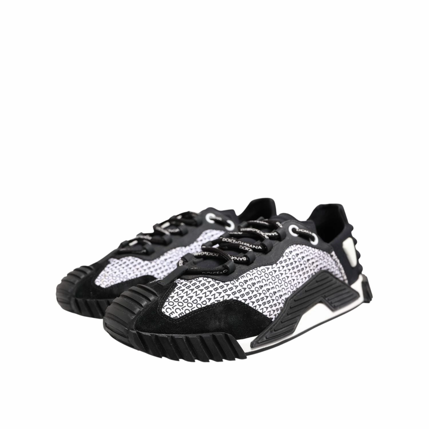 Dolce & Gabbana Black Logo Lace Up Low Top NS1 Sneakers Shoes Zappos Sneakers