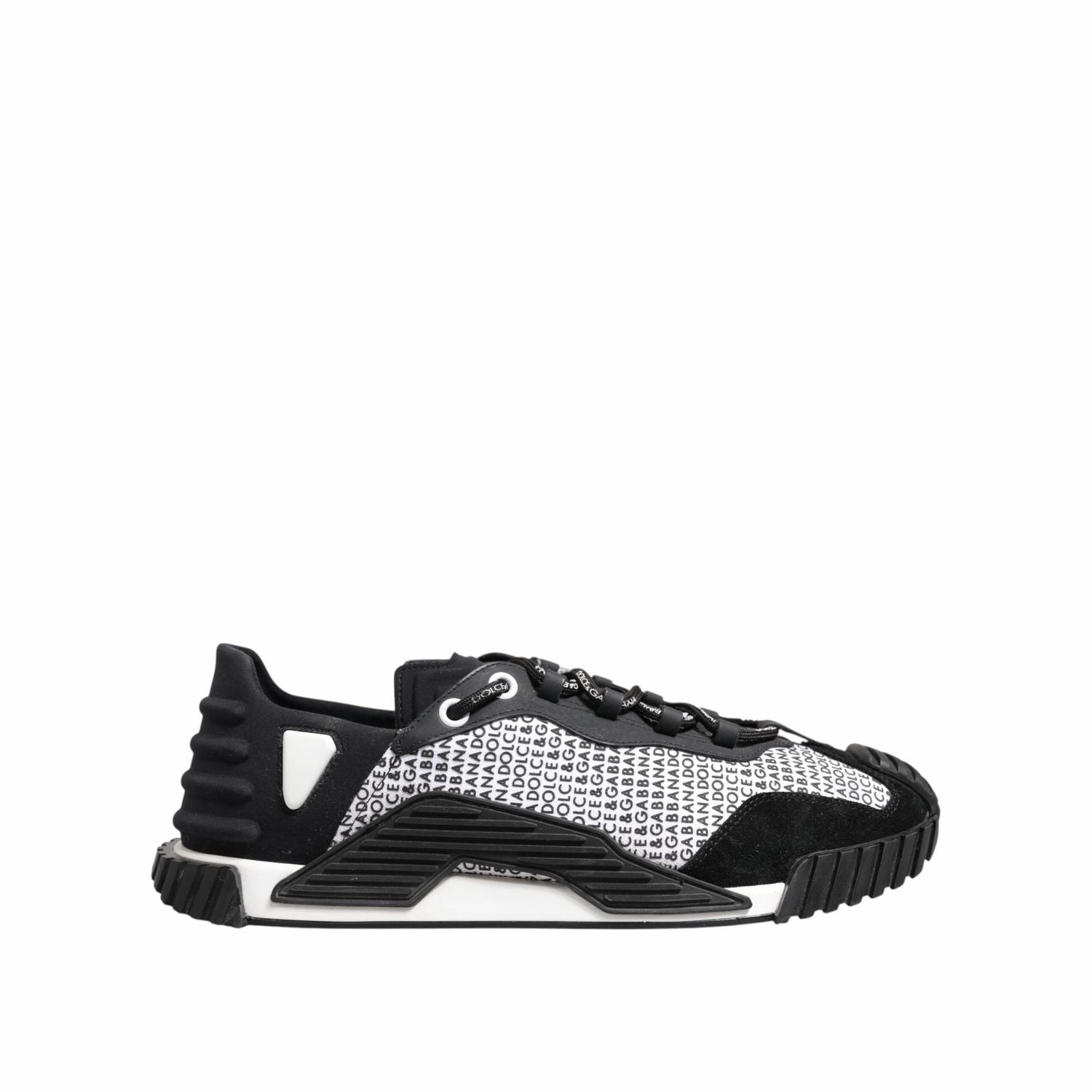 Dolce & Gabbana Black Logo Lace Up Low Top NS1 Sneakers Shoes Best Lifestyle Sneakers