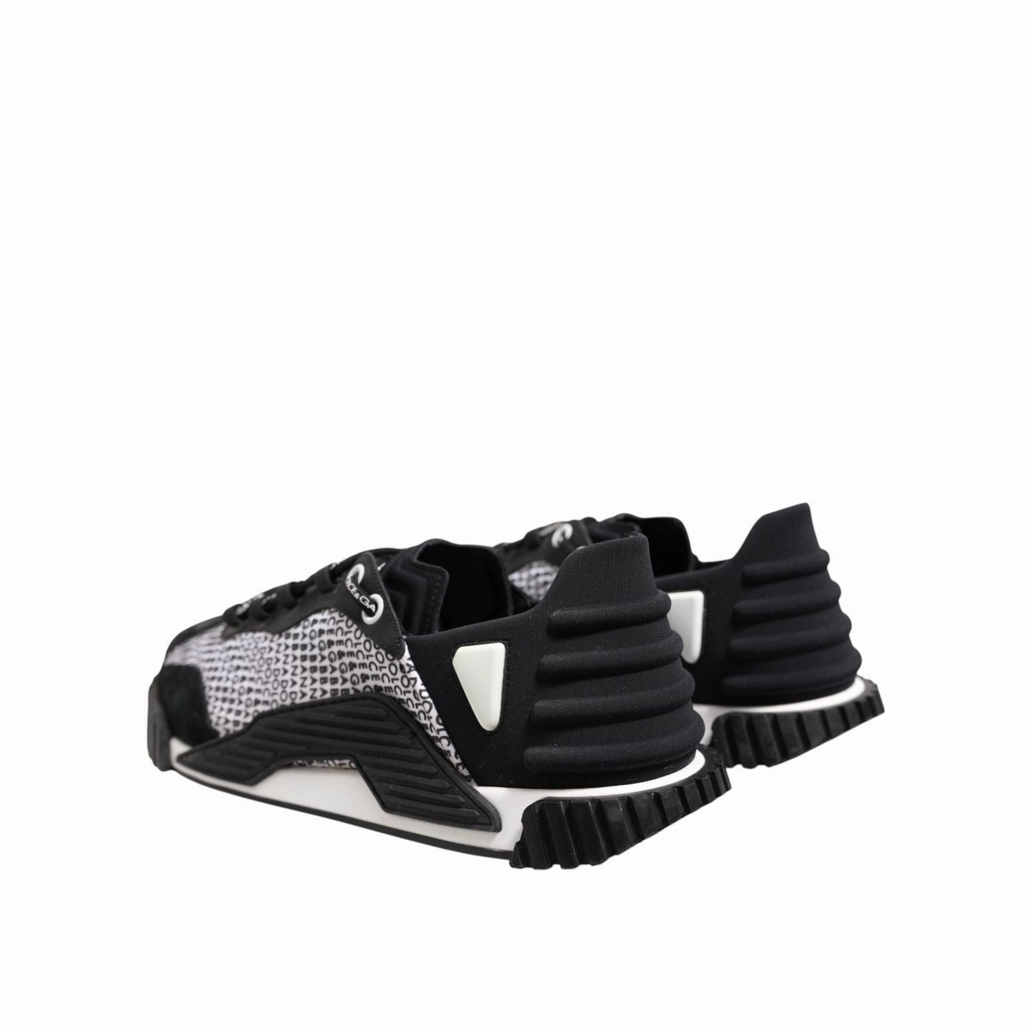 Dolce & Gabbana Black Logo Lace Up Low Top NS1 Sneakers Shoes Hola Sneakers