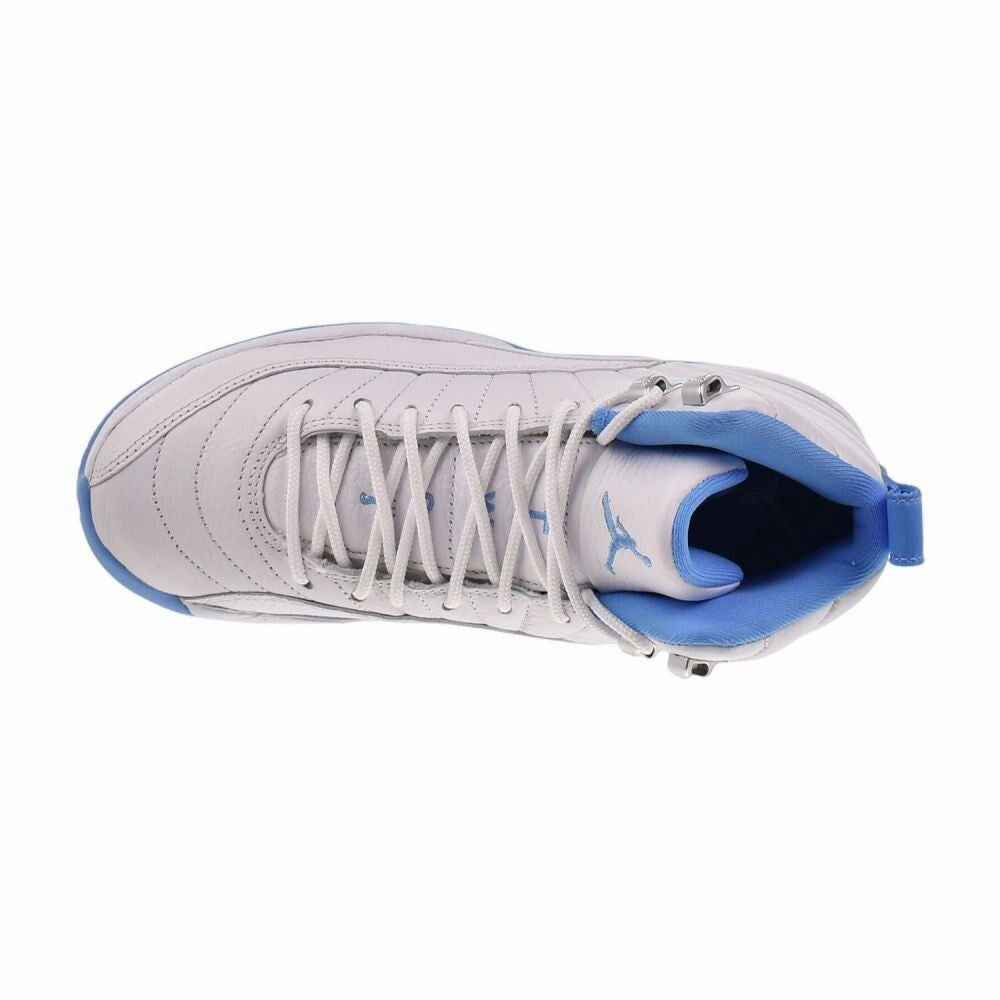 Air Jordan 12 Retro (GS) "Melo" Big Kids' Shoes White/University Blue Asics Shoes Collaboration