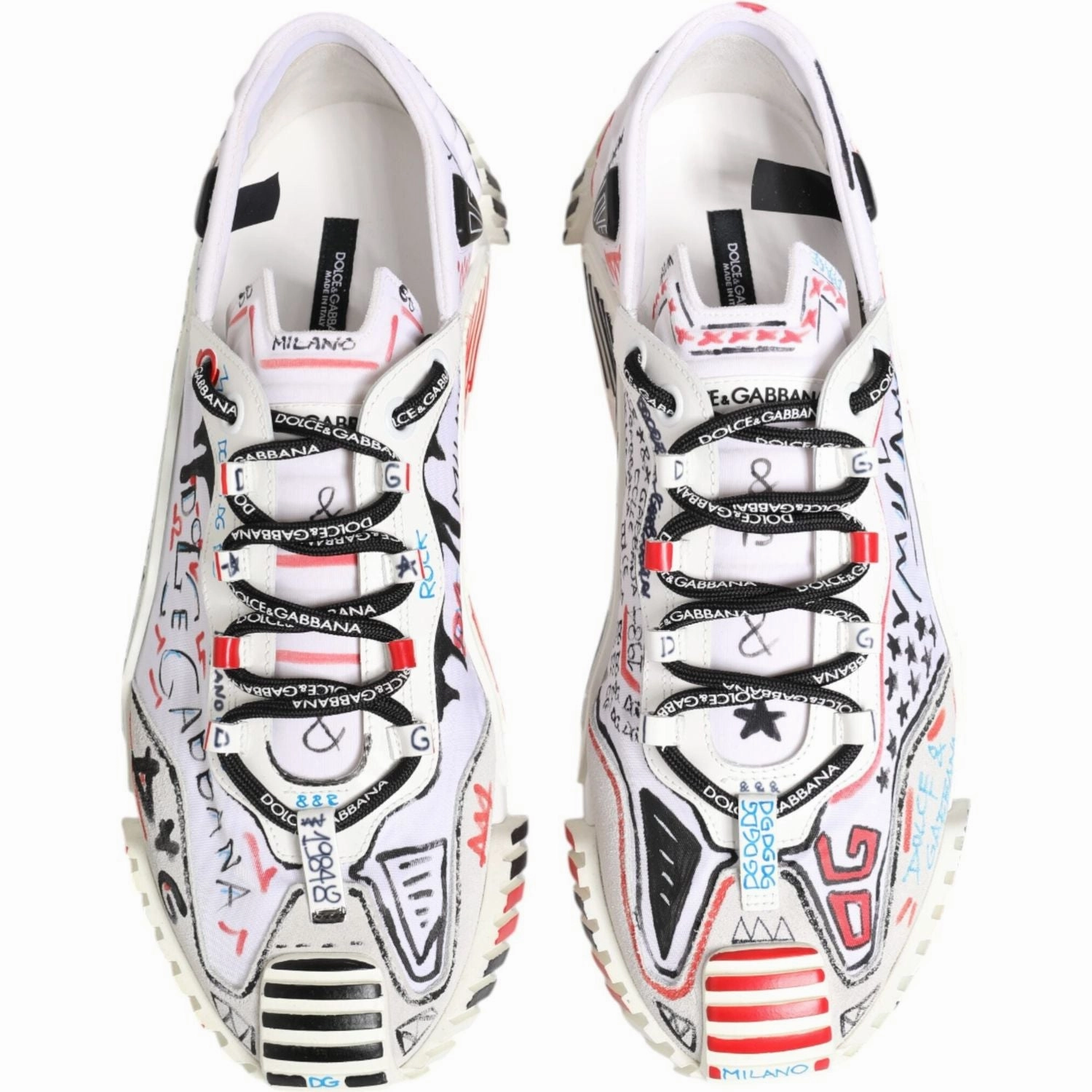 Dolce & Gabbana Multicolor Low Top NS1 Men Sneakers Shoes Good Place To Buy Sneakers