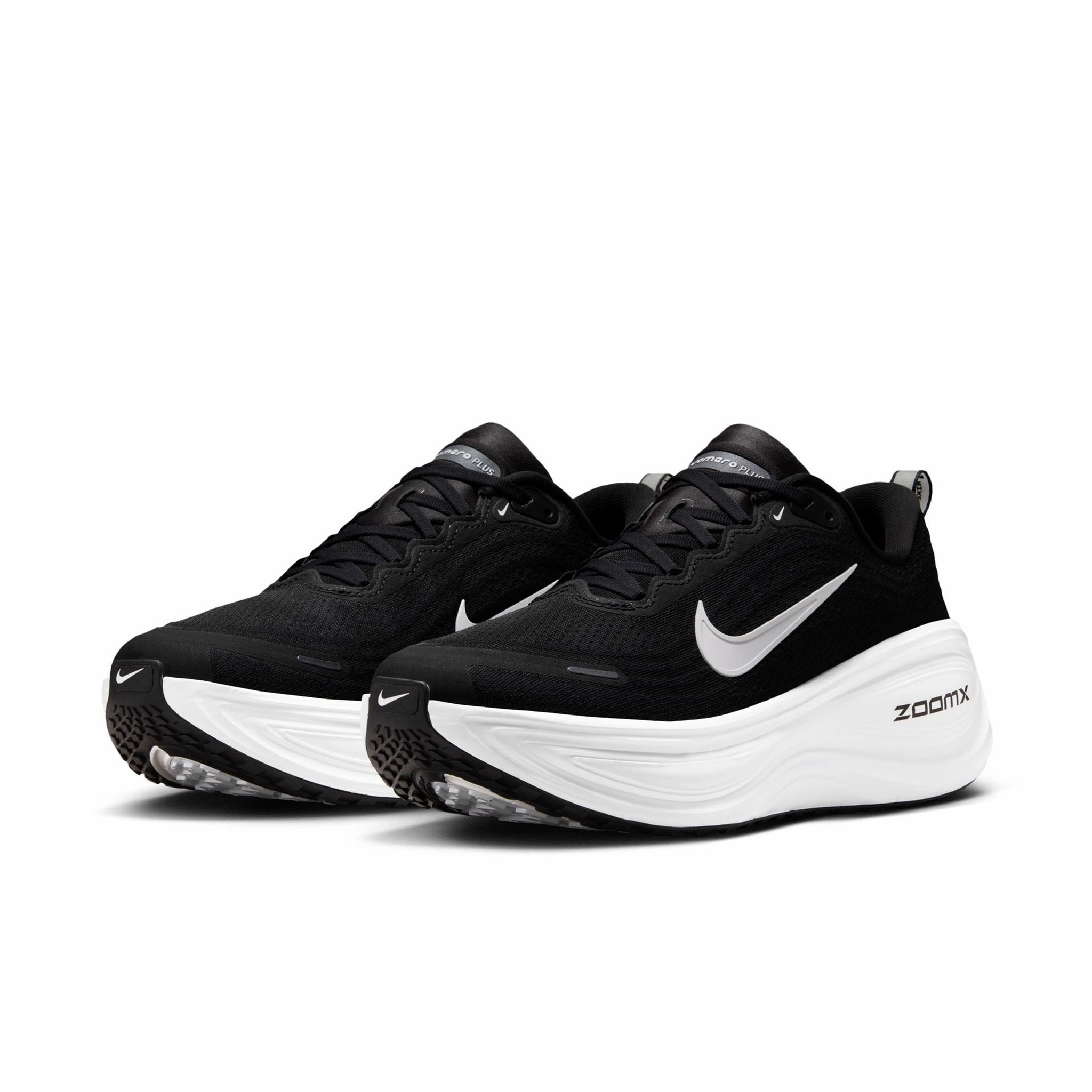 Nike | Men's Vomero Plus Road Running Shoes - Black/White-Cool Grey-Metallic Dark Grey Asics Running Shoes Novablast 3