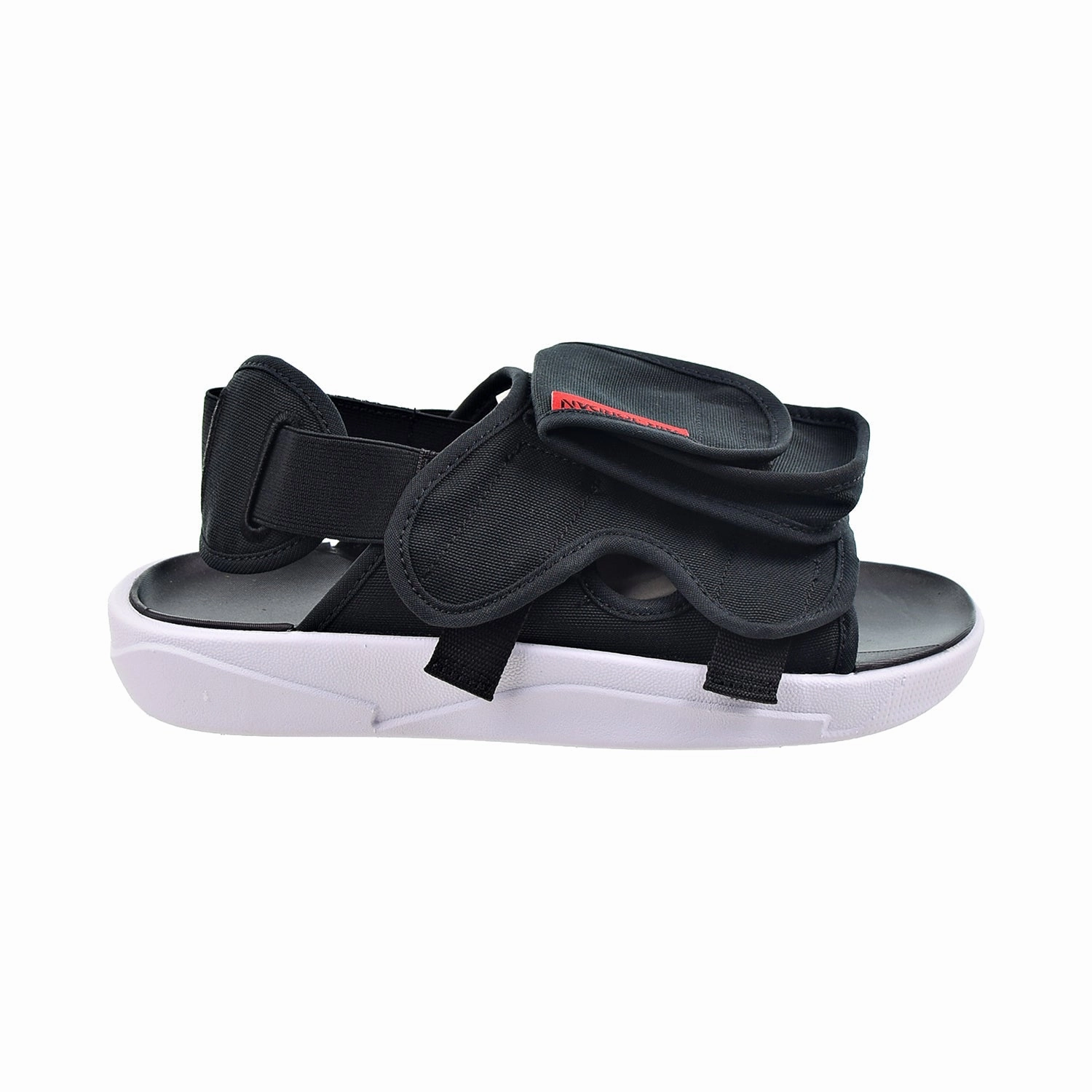 The Hemp Slippers Jordan LS Men's Slide Sandals Black-University Red-White