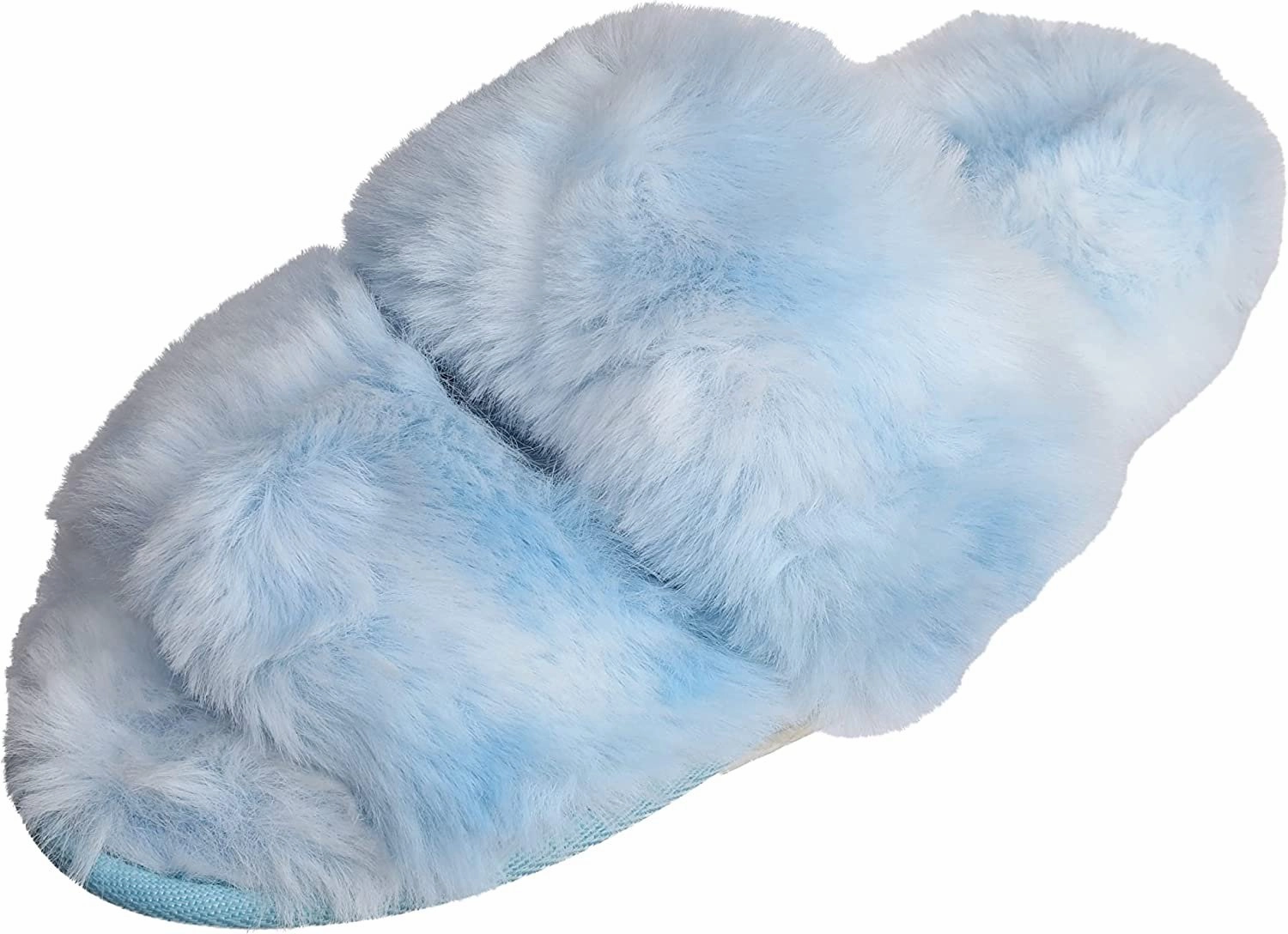 Roxoni Faux Fur Tie & Dye Slippers  Stylish & Trendy Slip-ons for Women  Super Soft Fluffy Fur for Superior Comfort & Luxury Slides Used