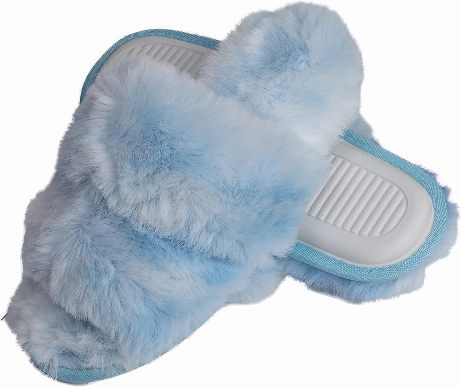 Softest Slippers Roxoni Faux Fur Tie & Dye Slippers  Stylish & Trendy Slip-ons for Women  Super Soft Fluffy Fur for Superior Comfort & Luxury