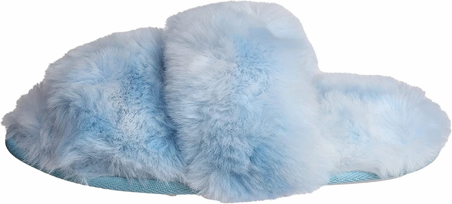 Kirby Slippers Roxoni Faux Fur Tie & Dye Slippers  Stylish & Trendy Slip-ons for Women  Super Soft Fluffy Fur for Superior Comfort & Luxury