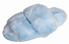 Usa Made Slippers Roxoni Faux Fur Tie & Dye Slippers  Stylish & Trendy Slip-ons for Women  Super Soft Fluffy Fur for Superior Comfort & Luxury