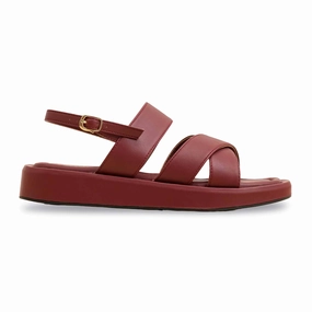 Maroon Formal Sandal PU0618 Shoes Feet