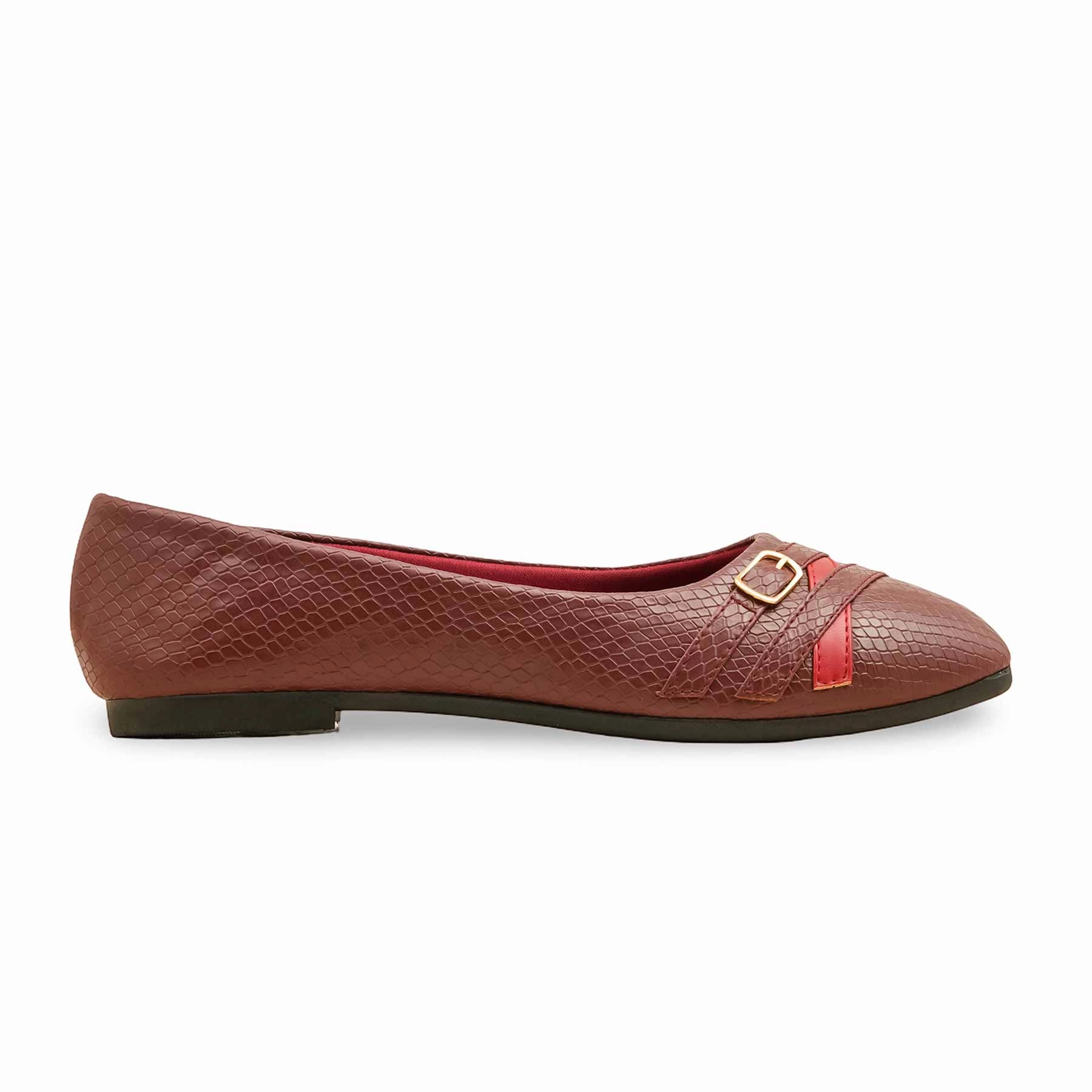 Hoka Shoes Maroon Pumps For Ladies WN1364