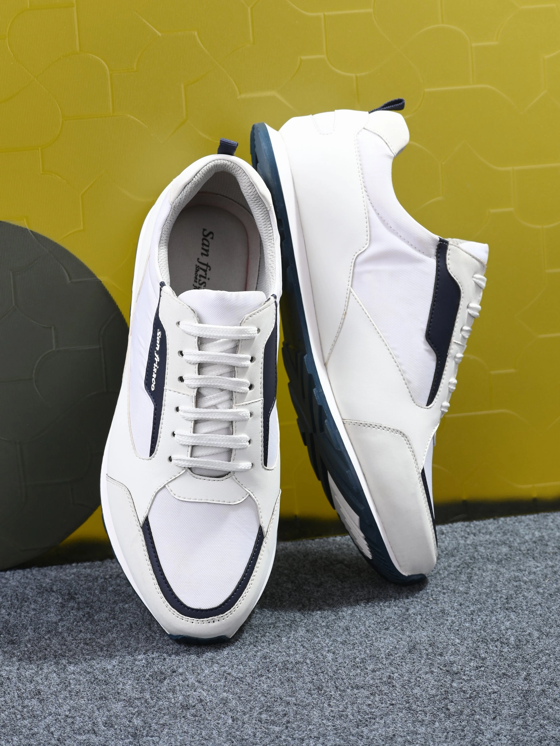 Casual Slip On Dress Shoes Maverick White Casual Trainers