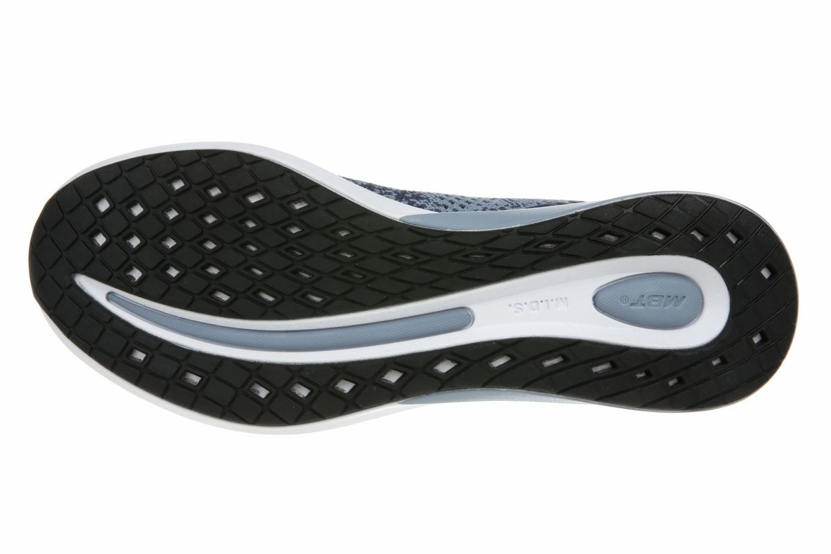 Best Shoes For Running And Walking MBT HURACAN 3000 LACE UP Grey/Light blue - Men's Running and walking shoes