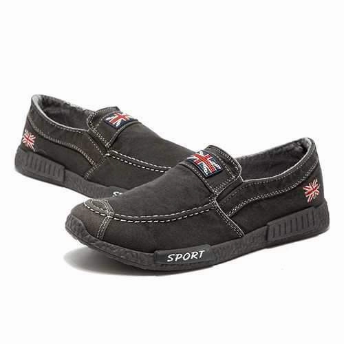 Men Breathable Denim Slip On Casual Flats Loafers Loafers Glory Rafting Tubing