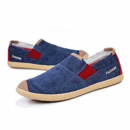 Men Casual Outdoor Slip On Canvas Comfortable Flats Loafers Shoes Enzo Angiolini Loafers