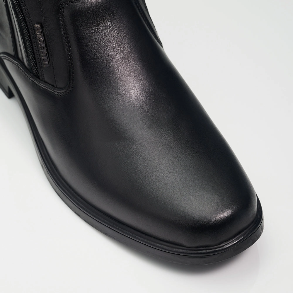 Men Genuine Leather Formal Shoes Cute Flat Winter Shoes