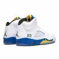 Men's Jordan 5 Retro Laney Basketball Shoes - White Asics Narrow Tennis Shoes